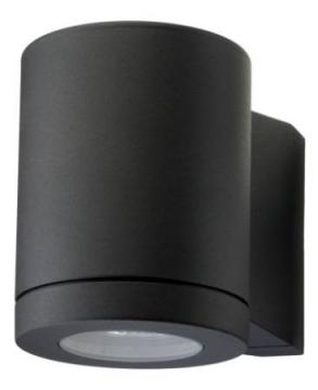 230v sort led 1x3w ned metro