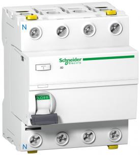 mm 72 terminal dobbelt med selektiv a kl 300ma 63a 4p iid pfi-afbryder acti9 schneider