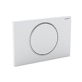 hvid krom hvid stop-go betjeningsplade sigma10 geberit
