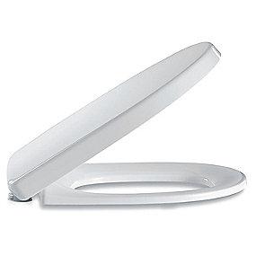 hvid stl rustfrit i beslag inkl lift-off og close soft med toiletsde 492 delight pressalit