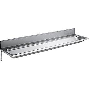 stl rustfri midt afl pv180 430x135x1800mm bagplade med vaskerende juvel intra