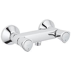 forskruning med krom brusebatteri s costa grohe