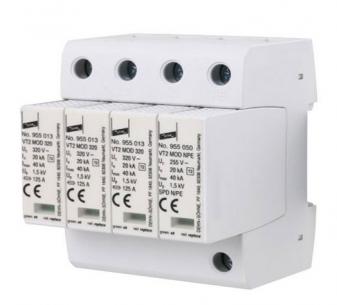 955325 2 type hjlpekontakt med 4p 20ka transientbeskyttelse dehn