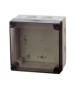 35lt pc125 dksel transparent m 130x130x35mm pc mnx fibox
