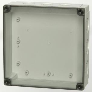 180x180x75 transparent dksel med monteringskasse