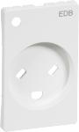 hvid jord med 2-pol modul 5 1 lampe med stikkontakt edb for afdkning reservedel fuga