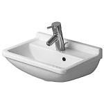wondergliss med hanehul forlokket mm 450x320 håndvask 3 starck duravit