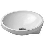 hanehul og overløb uden 40cm underlim vask architec duravit