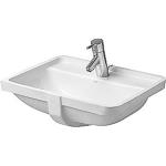 wondergliss overløb og hanehul med 49cm underlimn vask 3 starck duravit