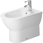 wondergliss og hanehul overløb med b-t-w gulvbidet new darling duravit