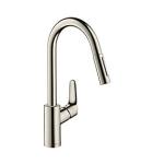 udtrksbruser med 240 kkkenarmatur focus1-grebs hansgrohe