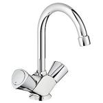bundventil med krom håndvask til grebsbatteri 2 s costa grohe