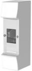 ug1 hvid 9016 ral ip41 lge uden moduler 2 gruppetavle mistral abb