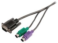sort m 00 2 han 2 ps 2x han vga - han ps2 2x han vga vga-kabel