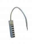 ledning 20cm m fordelerboks 6-vejs amp