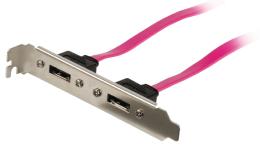 rød m 50 0 bracket 7-pin sata 2x - hun 7-pin sata 2x internal kabel s gb 3 sata