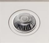 bagdåse easy-2-fix for easy-2-light f hvid 20w max 230v gu10 87x87mm downlight square line alu daxtor
