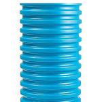 muffe med korrugeret 315x5900mm opføringsrør blå pvc wavin