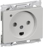 lysegrå modul 1 lampe med jord med n 2p stikkontakt 66 opus lk