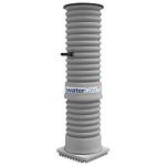 niveauvippe m pumpe flygt sxm2 inkl 425x1500mm pe drænpumpebrønd watercare