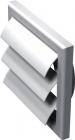 klapventil hvid 150mm 186x186 ml plast i lamelrist