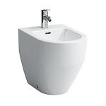 porcelæn hvid hanehul med gulvstående 530x360mm bidet pro laufen