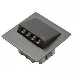 ip20 57lm ra80 1w 3100k gr 230v 73x73mm navi ledix