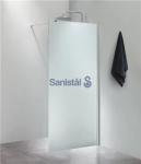 forhængsstang 100cm med isglas 90x200cm mål sikkerhedsglas 6mm i væg fritstående