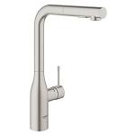 supersteel - udtrækstud med etgrebskøkkenbatteri essence grohe