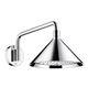 front af designet bruserbøjning med hovedbruser 2jet 240 front showers axor