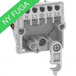 afdækning uden - modul 1 440v 16a 5-polet komfurudtag fuga lk