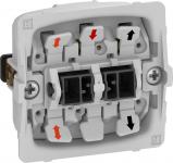 afdækning uden - 16a sløjfeklemmer 2 lampe led m polet 1 afbryder fuga lk