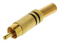 sort guld han rca stik