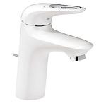krom white moon - s-size håndvask til etgrebsbatteri eurostyle grohe