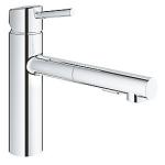 krom tud 202mm udtrksbruser med kkkenarmatur concetto grohe
