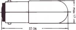 5-7w 140v 110 ba15d gldelampe