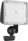 sort - arm 500mm med komplet 4k led 16w latitude facadespot
