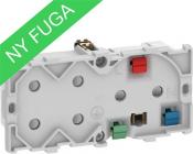 koksgrå modul 0 2 udtag 2xeuroplug og jord m stikkontakt fuga lk