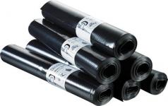 10stk med rulle 1100mm x 700 sorte affaldsskke