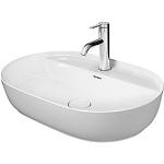 wondergliss overløb uden midt hanehul med bordplade til 600x400mm bowle luv duravit