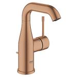sunset warm børstet - bundventil med m-size håndvask til etgrebsbatteri essence grohe
