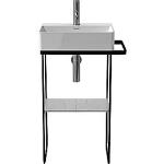 venstre eller højre håndklædeholder 073245 vask til passer mat sort gulvstående metalkonsol durasquare duravit