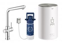 krom - kedel rund med m kedel l-tud duo ii red grohe