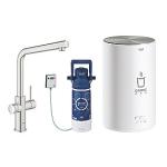 supersteel filter og kedel rund med m str l-tud med kkkenarmatur duo ii red grohe