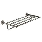 graphite hard børstet - hylde med håndklædestang multi essentials grohe