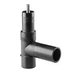 pe100-sdr11 pn16 frser med 63mm topanboringsventil pe plus elgef fischer georg