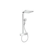 krom showertablet 350 med ecosmart showerpipe 1jet 300 e raindance hansgrohe