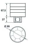 100mm kanalventilator 100 tdm p s