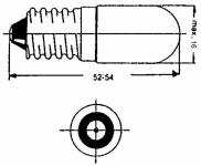 mm 16x54 e14 4w 24v gldelampe