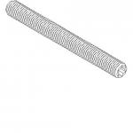 40mm l m8 gevindstang tabula